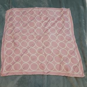 Banana Republic Silk Pink Circle Scarf